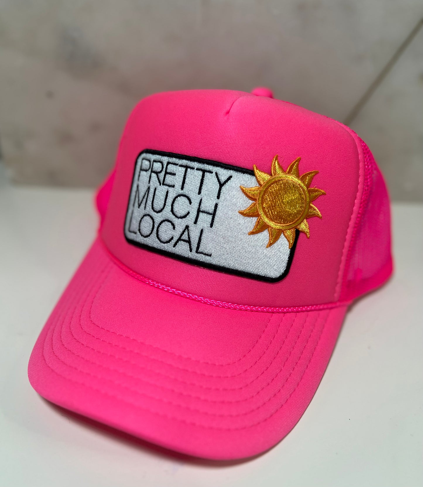 Neon Pink Pretty Much Local with Sunshine add on (collab with Patriot Barbie, Lindsey Graham)