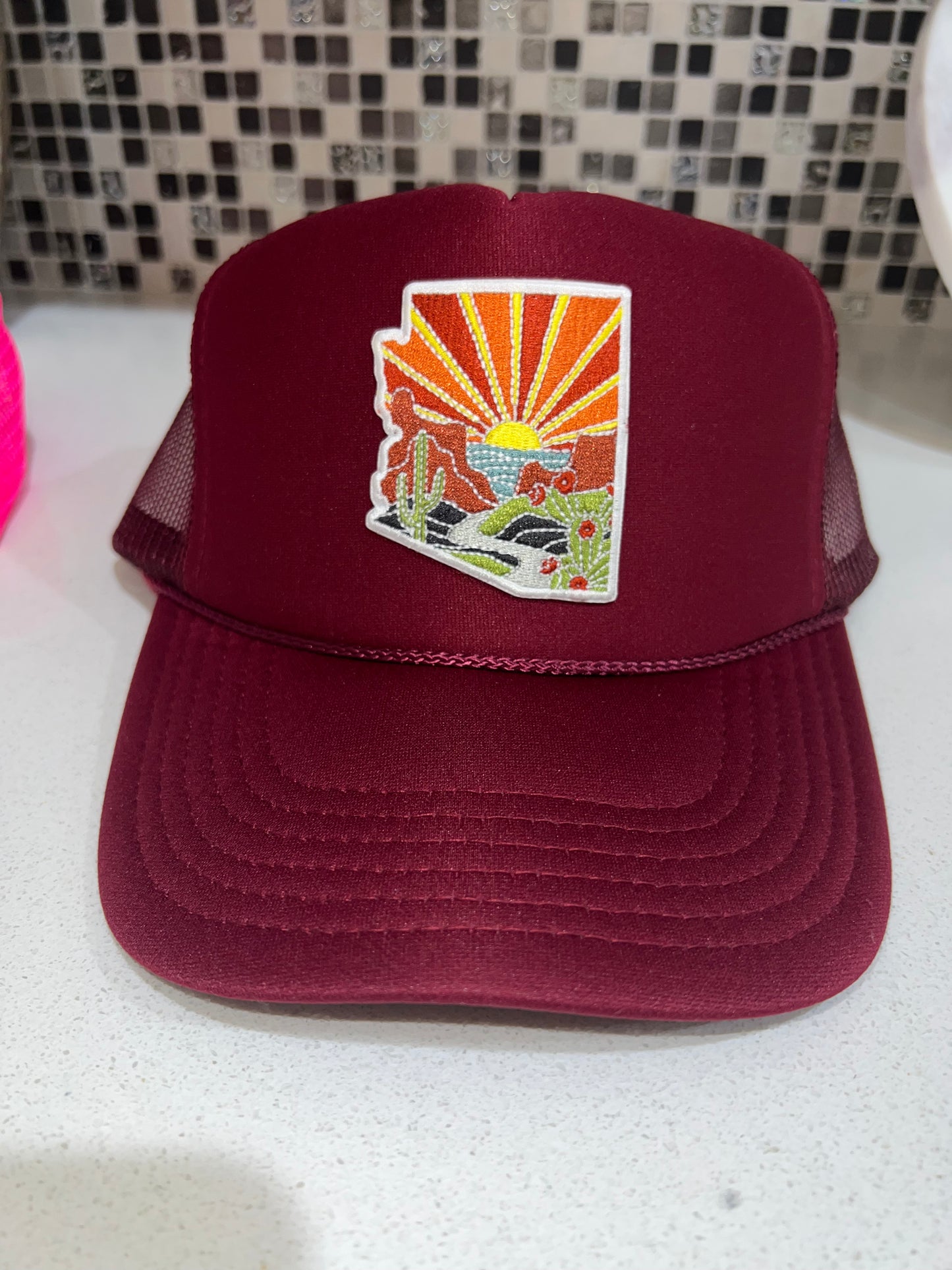 AZ State Patch on Trucker