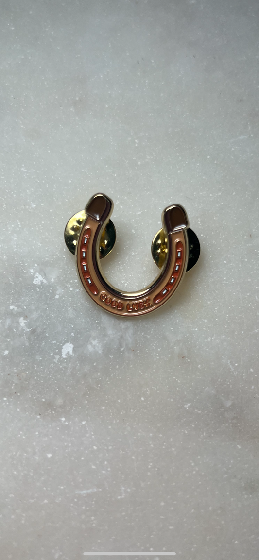 Good Luck Horseshoe pin