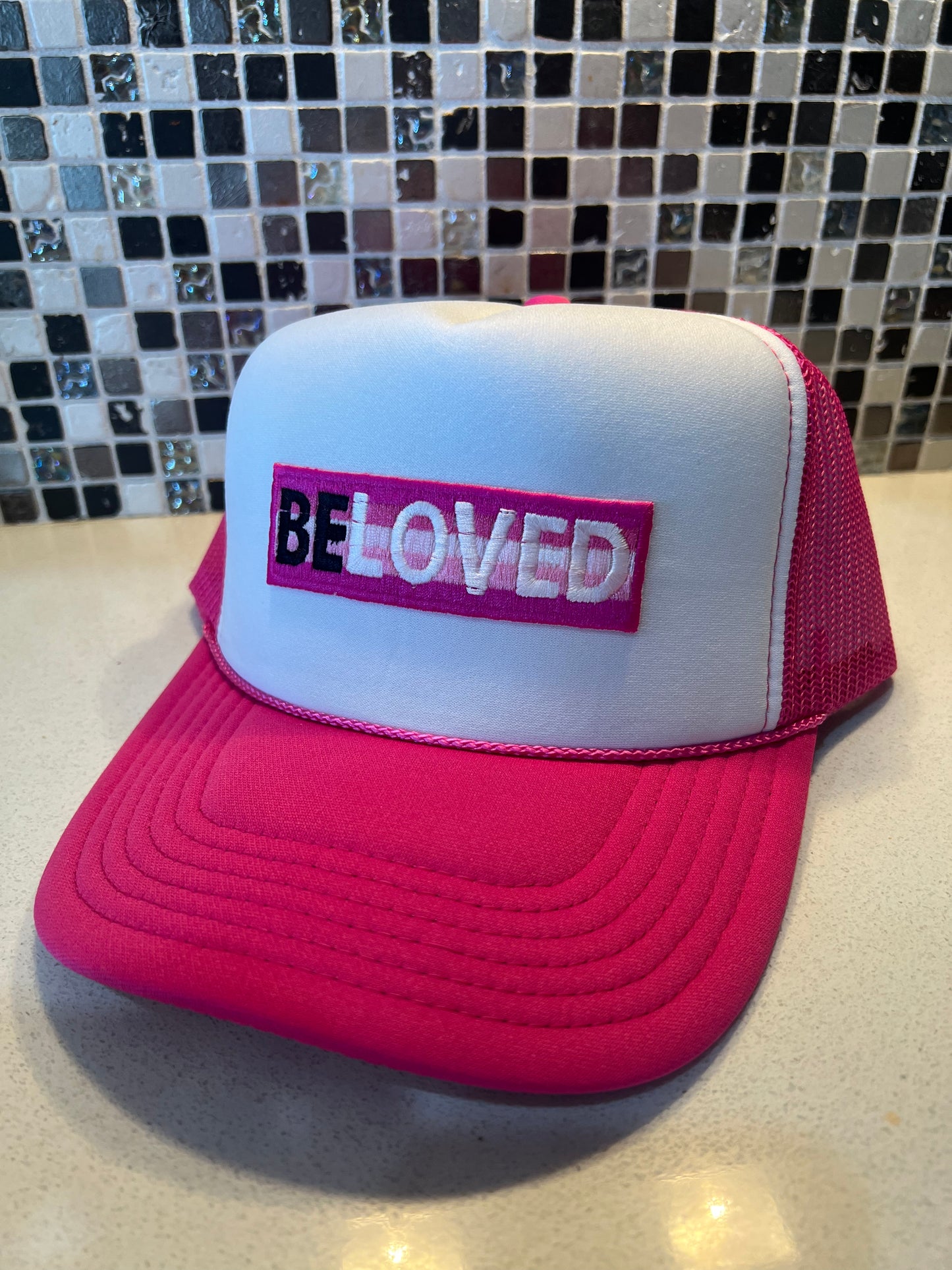 BeLoved Trucker with optional black crown lapel