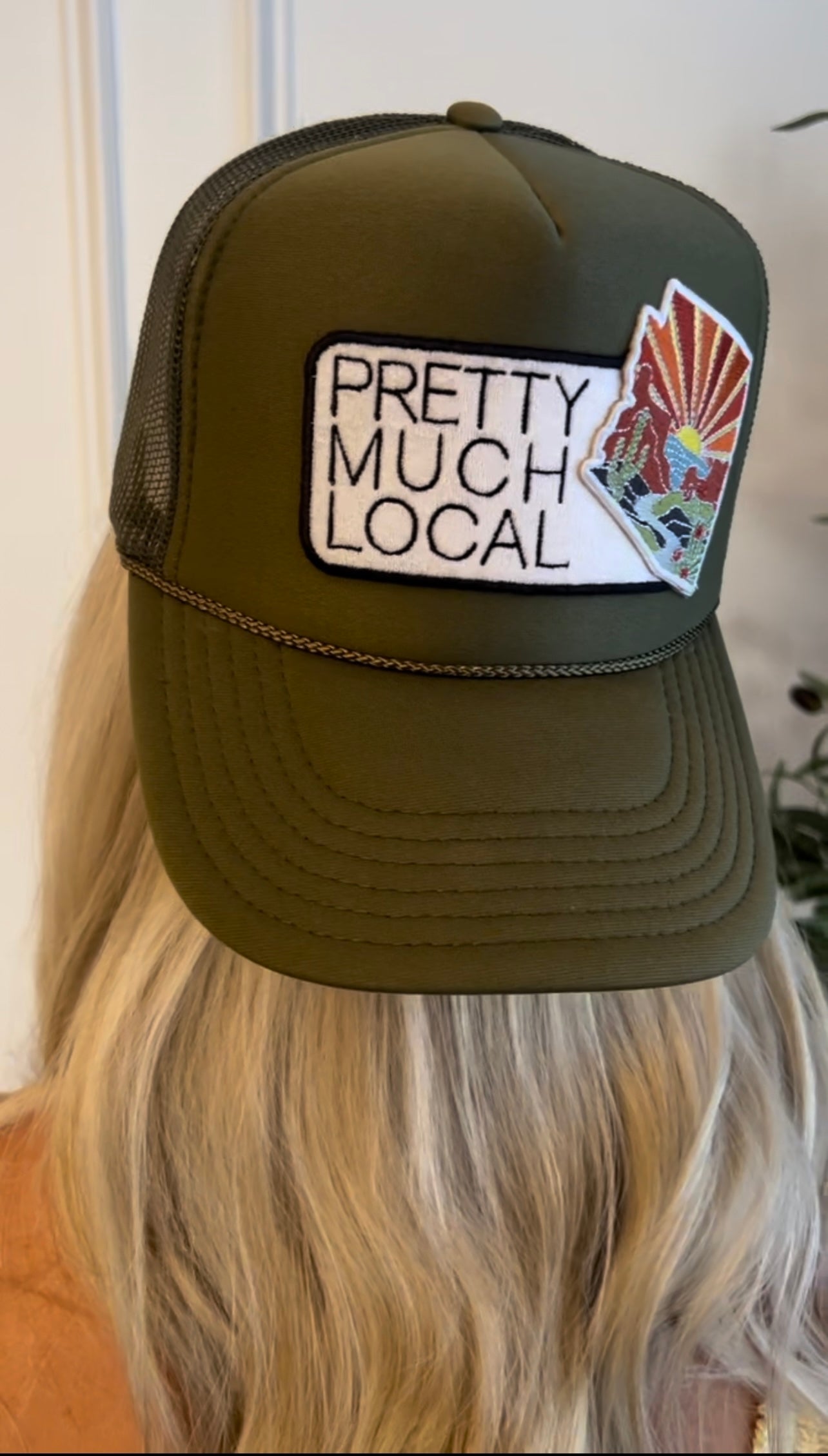 Pretty Much Local & Large Arizona State Patch on Trucker