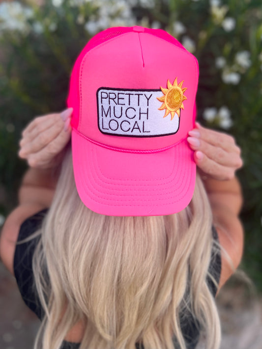 Neon Pink Pretty Much Local with Sunshine add on (collab with Patriot Barbie, Lindsey Graham)