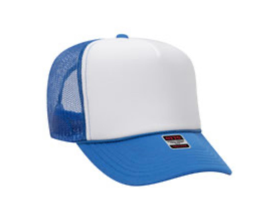 2 Tone Trucker - White & Blue