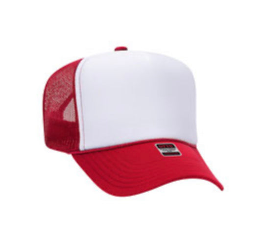 2 Tone Trucker - Red & White